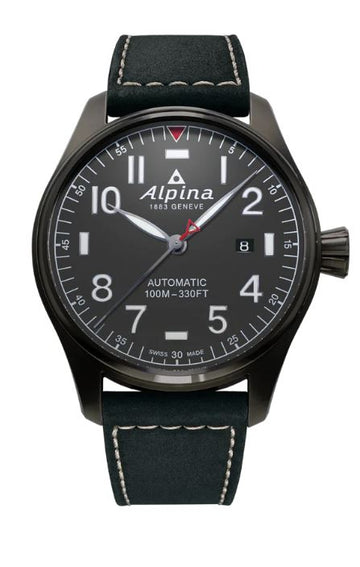 Alpina Startimer Pilot Auto Black/Black - 100m - 44mmAL-525G4TS6